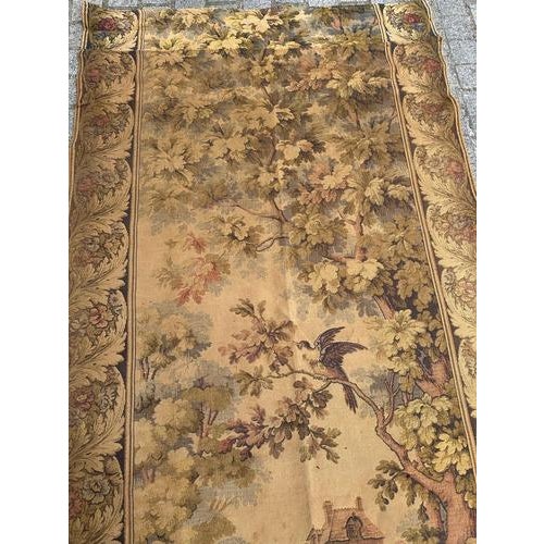 Vintage French Aubusson Style Jacquard Tapestry, 1940s For Sale - Image 3 of 18