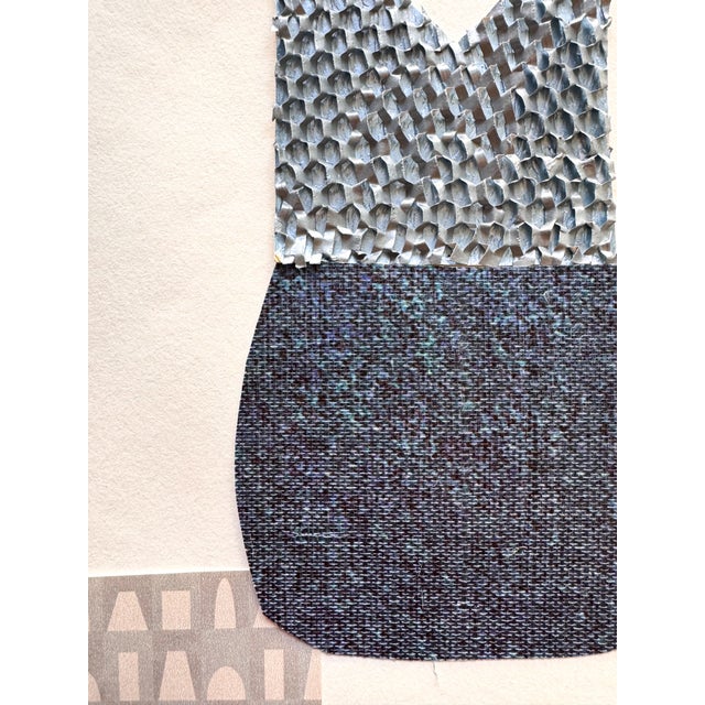 "Celestial Escapade 5" Original Mixed-Media Collage on Paper by Zac Woodiel For Sale In Little Rock - Image 6 of 9