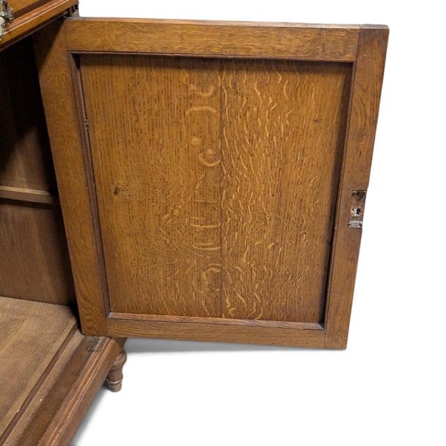 Early 20th-Century French Marble-Top Buffet, Guerin Paris Label For Sale - Image 12 of 18
