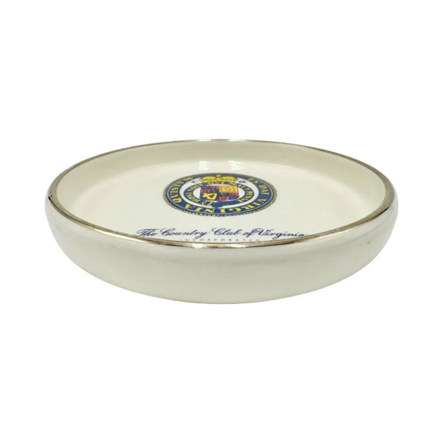 Mid-Century Modern Vintage the Country Club of Virginia Richmond Ashtray For Sale - Image 3 of 13