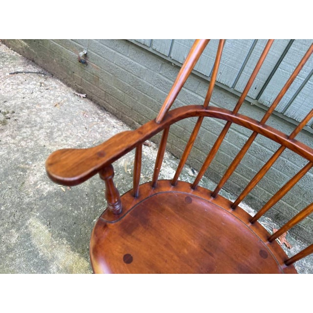 Vintage Stickley Sack Back Windsor Armchair For Sale - Image 11 of 17