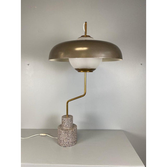 Metal Large Mikado Table Lamp by Luigi Caccia Dominioni for Azucena, 1950 For Sale - Image 7 of 14