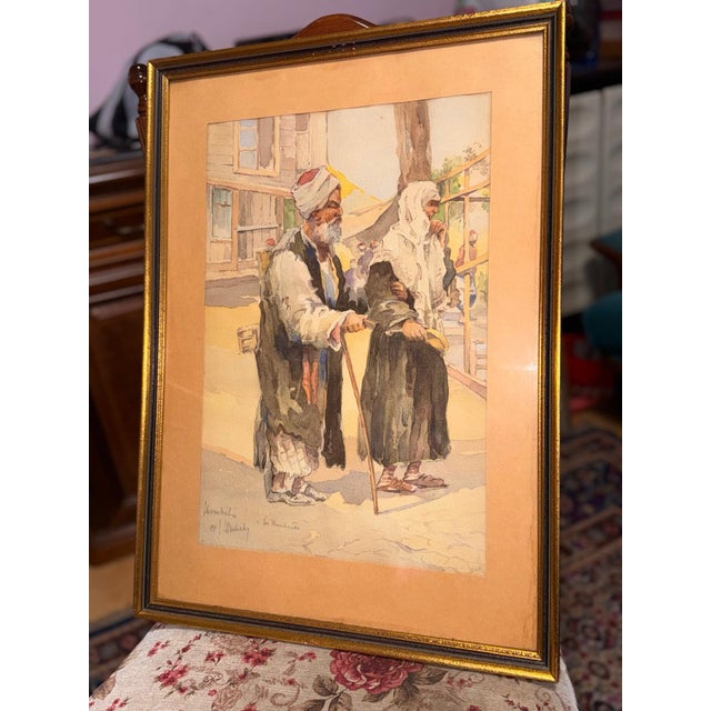 Pair of Signed Orientalist Watercolours by Carl Werner, 19th Century, Set of 2 For Sale - Image 11 of 17