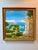Impressionist style vibrant and lush landscape of the Gardens of Augustus and statue of Augustus in Capri. Acrylic and oil...