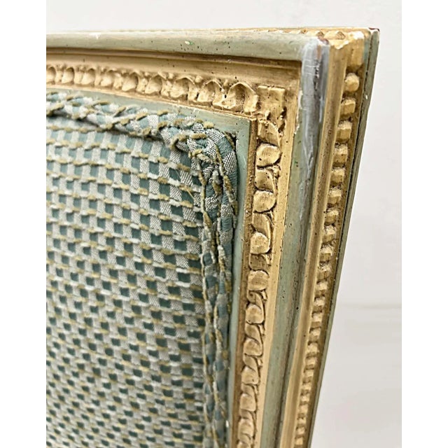 Mid 20th Century Hollywood Regency Neoclassical Style High Back Armchairs For Sale - Image 5 of 13