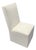 Rh Ellison High-Back Fabric Dining Side Chair Performance Linen Weave — Natural Recessed Caster Base For Sale