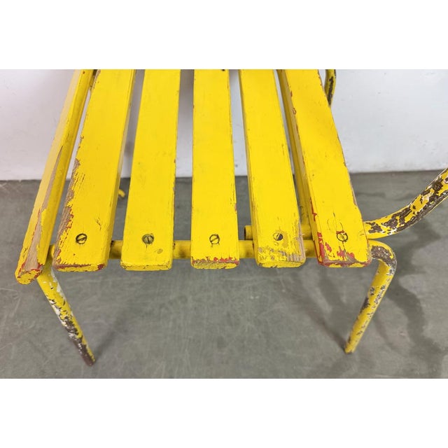 Vintage Industrial Yellow Chair, 1960s For Sale - Image 13 of 16