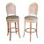 Pair of Italian Grotto Swivel Bar Stools For Sale