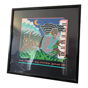 Vintage 80s Jazz Heritage Poster