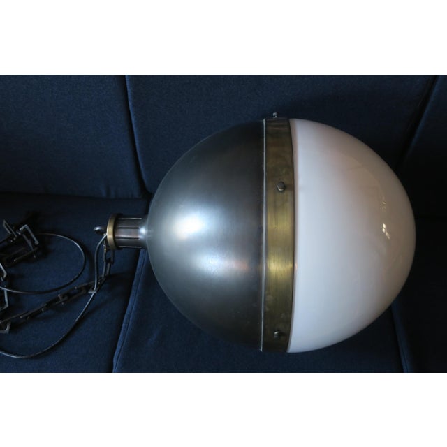 Hicks Pendant Light in Bronze and Glass by Thomas Obrien For Sale - Image 9 of 15