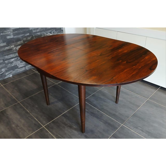 1970s Vintage Scandinavian Rosewood Extendable Dining Table, 1970s For Sale - Image 5 of 16