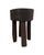 This stunning and rare vintage African wooden milk stool, skillfully crafted by the Hehe Gogo people in Tanzania from a...