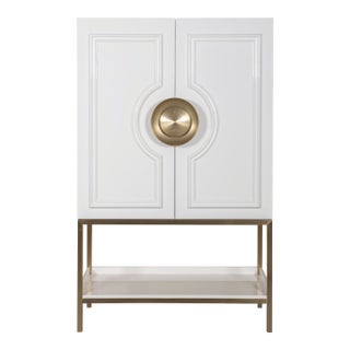 Century Furniture Cadence Bar Cabinet - White For Sale