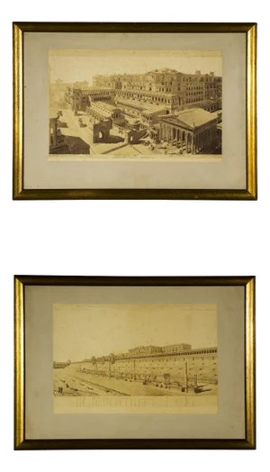 Period Italian Grand Tour Lithographs, Set of 2