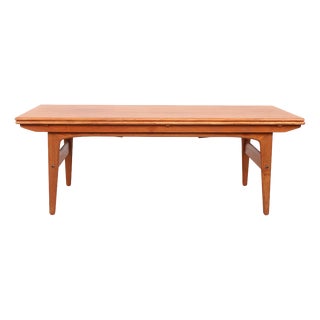 Vintage Height-Adjustable Coffee or Dining Table by Kai Kristiansen for Trioh, 1970s For Sale