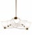 Metal Mid-Century Art Deco Italian Murano Glass Reticello Chandelier, 1930 For Sale - Image 7 of 12