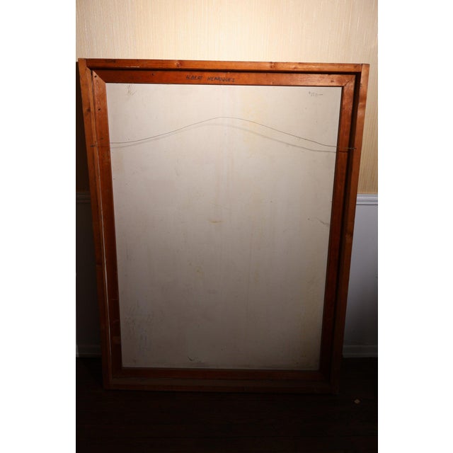 Large Mid-Century Abstract Oil on Canvas "Sailboats" Brooklyn and Sag Harbor Artist Colony For Sale - Image 11 of 12