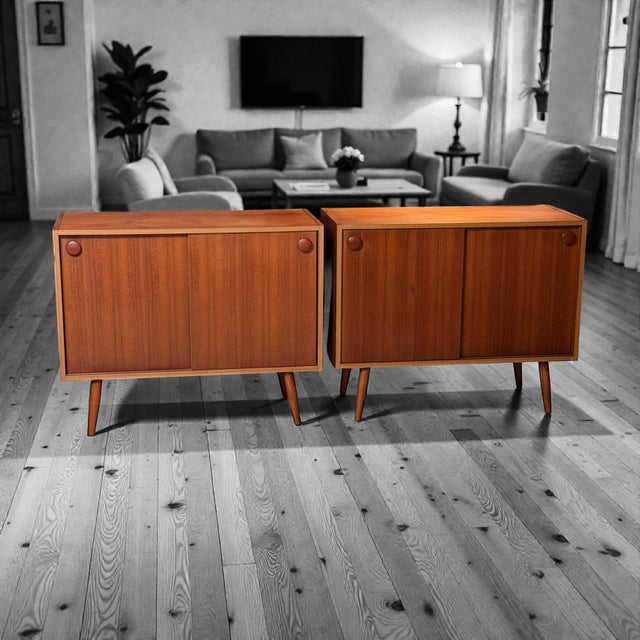 Wood Mid-Century Teak Sideboards from Randers Møbelfabrik, Denmark, Set of 2 For Sale - Image 7 of 13