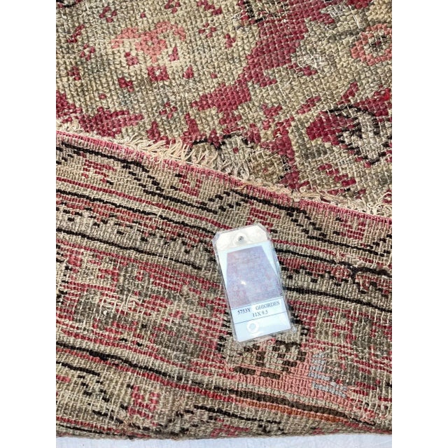 1850s Antique Floral Turkish Oushak Rug For Sale - Image 4 of 9