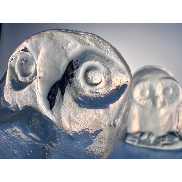 Scandinavian Figurative Paperweight in Glass, 1980s, Set of 2 For Sale - Image 3 of 11