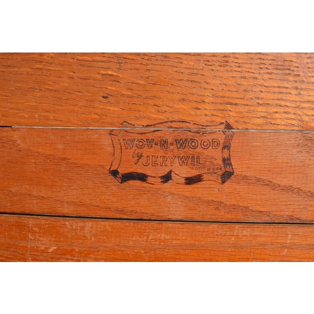 Mid 20th Century Picnic Basket by Wov-N-Wood by Jerywil For Sale - Image 6 of 15