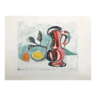"Nature Morte Au Pichet Rose" Reproduction Print For Sale