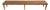 Vintage Mid Century Modern 84 Inch Solid Oak Bench For Sale