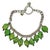 1980s Vintage Southwestern Navajo Americana Carico Lake Sterling & Green Turquoise Beaded Bracelet - 7" For Sale