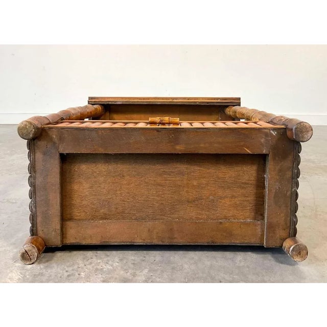 Vintage Duquette Style Rattan Pagoda Hanging Shelf For Sale - Image 9 of 9