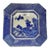 Early 20th Century Late Qing Chinese Blue & White Octagonal Landscape Serving Plate For Sale