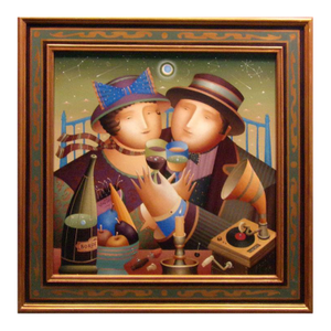 Anton Arkhipov "Starlight Romance" Hand Signed Custom Framed Art