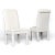 White 6 White Upholstered High Back Parsons Dining Chairs For Sale - Image 8 of 17