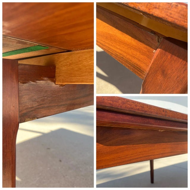 Mid Century Two-Toned Rosewood Extendable Dining Table for a Feast | by Skovby For Sale - Image 12 of 12