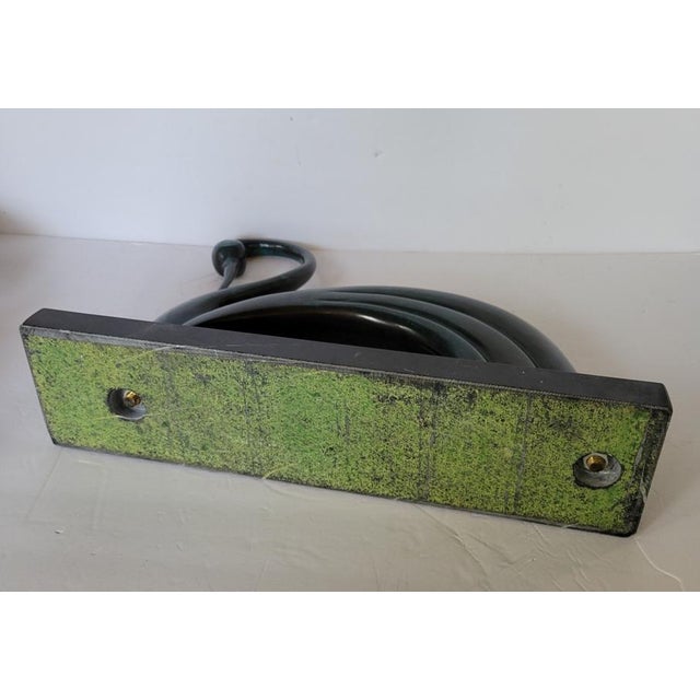 Contemporary Italian Bronze Swan Sculpture on Black Marble Base in Art Deco Revival Style For Sale - Image 9 of 9