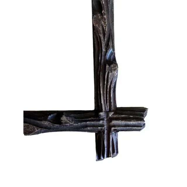 Cabin 1900s Black Forest Frame With Glass #107 For Sale - Image 3 of 7