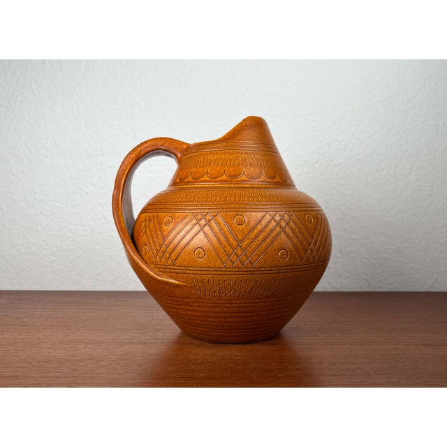 Mid-Century Modern German Studio Pottery Carafe Vase from Wilhelm Kagel, Partenkirchen, 1960s For Sale - Image 15 of 18