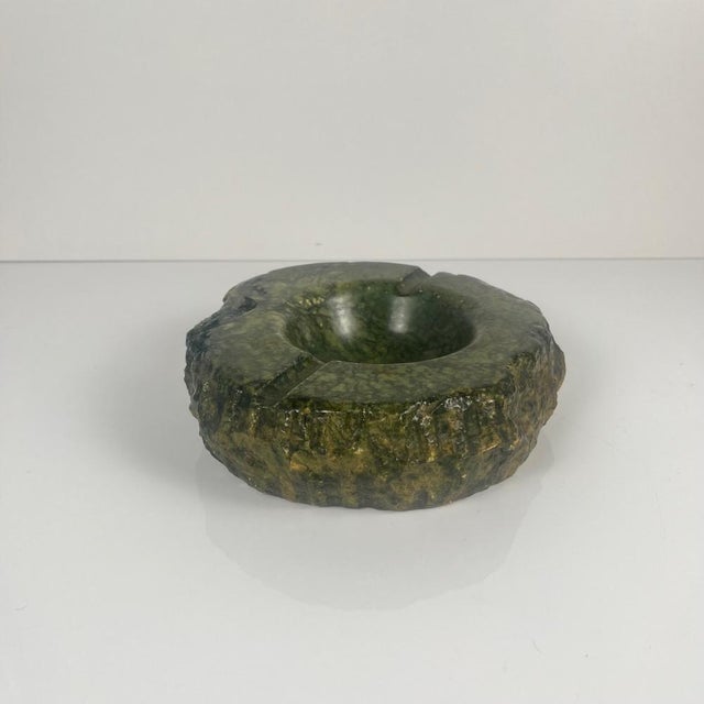 Vintage Green Alabaster Ashtray, Italy, 1970 For Sale - Image 4 of 11