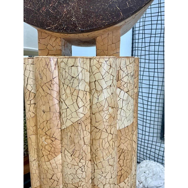 1980s Highly Unusual Pen Shell Grandfather Clock, Circa 1980s For Sale - Image 5 of 16