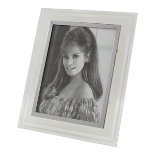 French 1940s Frosted Glass Picture Frame For Sale