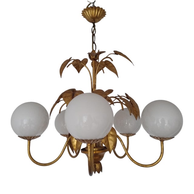 Italian Hollywood Regency Chandelier by Hans Högl, 1960s For Sale