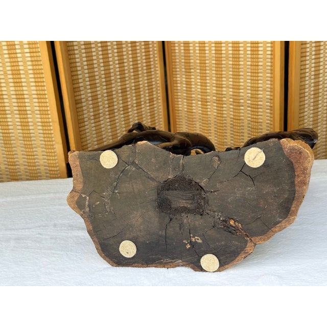 Vintage African Hand-Carved Ebony Wood Intertwined Giraffe Herd For Sale - Image 15 of 15