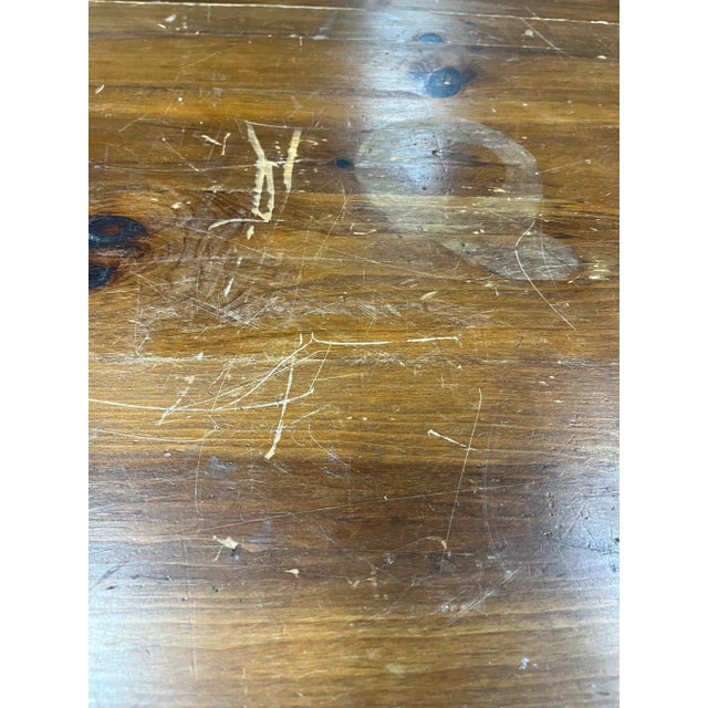 Knotty Pine Handcrafted Gateleg FarmTable For Sale In Atlanta - Image 6 of 12