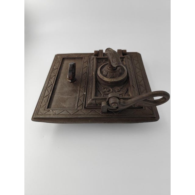 Vintage Cast Iron Fireplace Plate, 1950s For Sale - Image 4 of 8