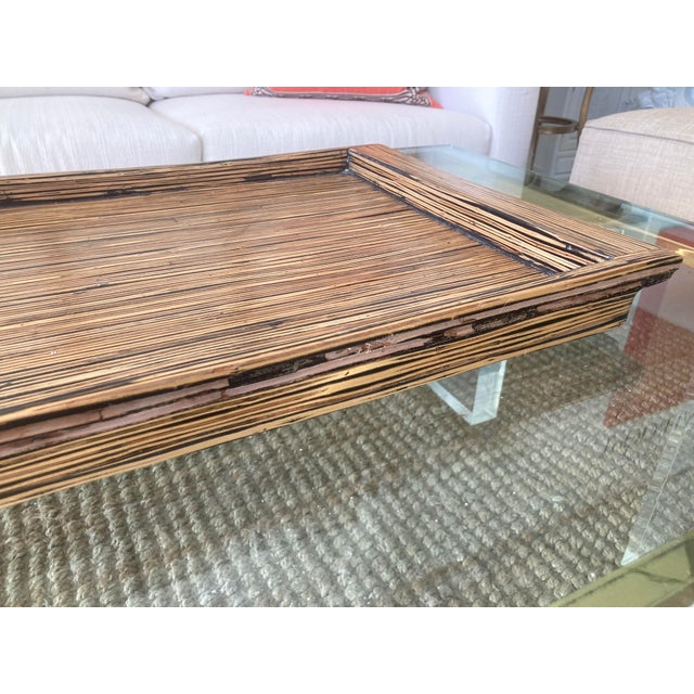 Zebra Wood Vintage Marquetry Tray For Sale In Los Angeles - Image 6 of 12