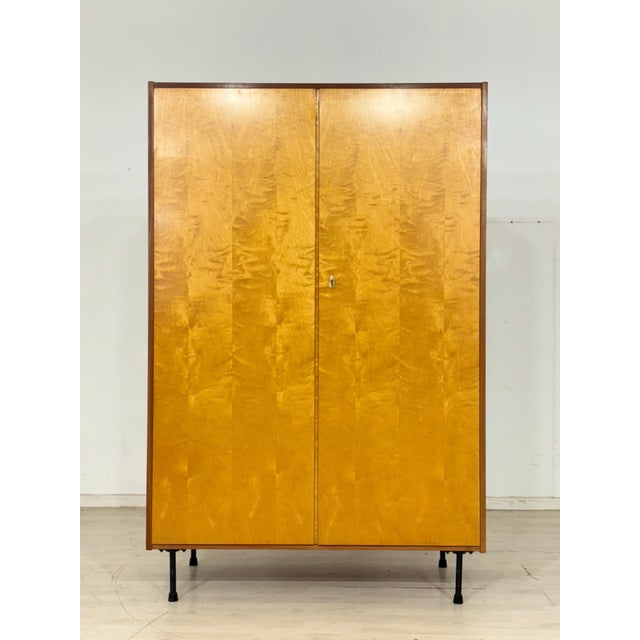 Wood Vintage Wardrobe in Pine, 1960s For Sale - Image 7 of 12