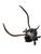 A large Black Forest trophy antler mount on carved wood plaque — a commanding piece. Measures 20"W x 13"D x 27"H. A...