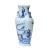 Chinoiserie Chinese Blue White Porcelain Eight Immortal Graphic Flat Body Vase For Sale - Image 3 of 7