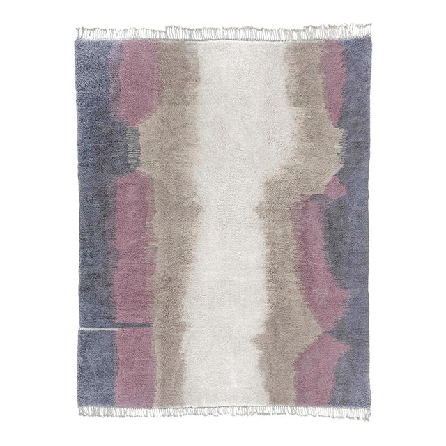 Premium Hand-Knotted Moroccan Wool Rug | 11'8" X 9'4" | One of a Kind For Sale