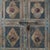 Antique Indian Carved and Painted Teakwood Door, each door with 3 panels intricately carved with flat quatrefoil, diamond,...