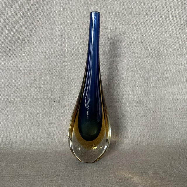 Bauhaus Murano Glass Vase by Flavio Poli for Seguso, 1960s For Sale - Image 3 of 6